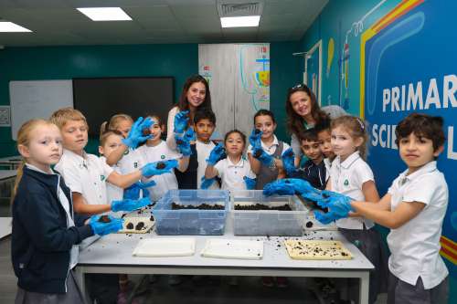 Students Making Seed Bombs - Grade 4